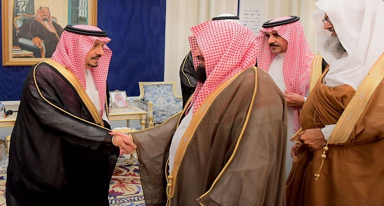 أمير الرياض يستقبل الأمراء ورؤساء المحاكم بالمنطقة