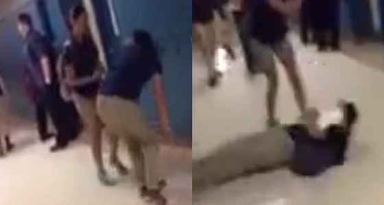 بالفيديو.. فتاة تعتدي على زميلتها بوحشية داخل الفصل