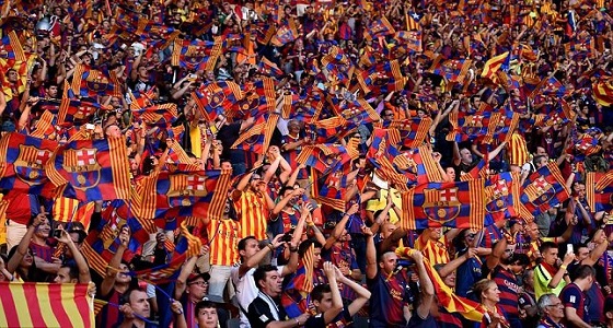 جماهير برشلونة في انتظار أهداف البايرن في الريال
