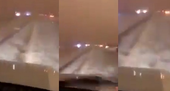 بالفيديو.. البرد يغطي شوارع شمال القصيم