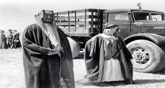 صورة نادرة للملك سعود وعمه