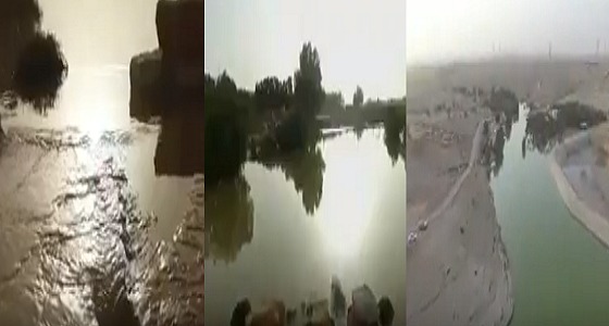 بالفيديو.. تدفق الشلالات بمنتزه &#8221; الملك سلمان &#8221; تحظى بإعجاب واسع