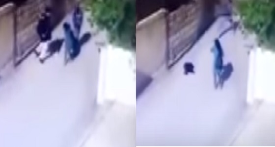 بالفيديو.. شاب يعتدي على فتاة بآلة حادة في وجهها بالشارع