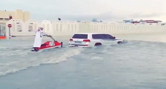 شوارع قطر تغرق في فساد &#8221; الحمدين &#8221; .. وقطريون: &#8221; الطقس فضحنا &#8220;