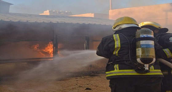 وفاة وإصابة 7 عمال إثر حريق بحائل