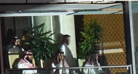 بالصور.. هكذا شاهد سمو ولي العهد &#8221; أعظم رويال رامبل &#8221; من ملعب الجوهرة