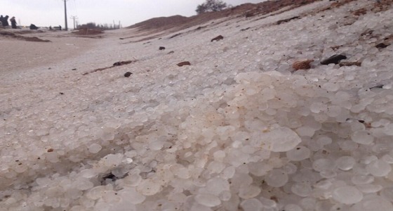 أمطار رعدية مصحوبة بزخات البرد على عدة مناطق
