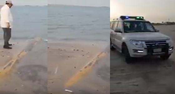 بالفيديو.. ضبط مصب للتصريف على شاطئ البحر