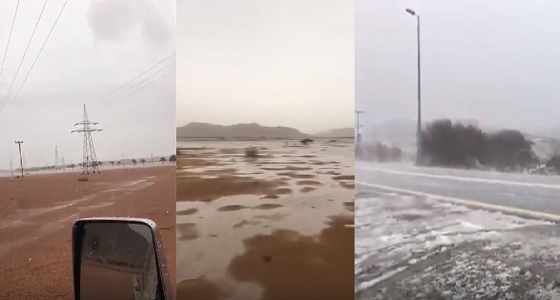 بالفيديو.. هطول الأمطار في مختلف أنحاء المملكة