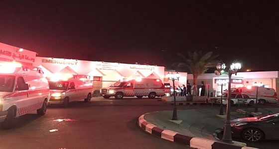 الهلال الأحمر يوضح تفاصيل حادث طريق ” التربيه – المشيطية “