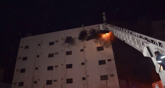 اختناق طفل وسيدتين إثر حريق بمبنى سكني في ينبع
