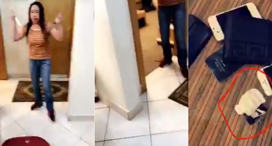 بالفيديو.. خادمة تهدد مكفولتها بقتل طفلها بالسكين