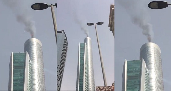 بالفيديو والصور.. اندلاع حريق ببرج &#8221; الماس &#8221; الشهير في دبي