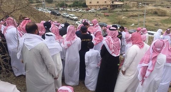 الباحة تشيع جثمان رجل الدفاع المدني المنقلبة دوريته بالمزرع