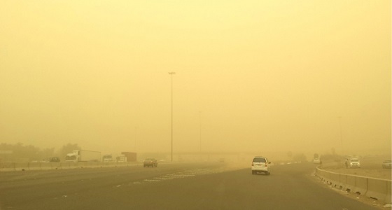 الأرصاد تحذر من انعدام الرؤية بالجوف والحدود الشمالية بسبب الغبار