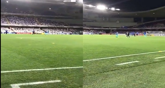 بالفيديو.. استعدادات لاعبي الهلال قبل لقاء العين