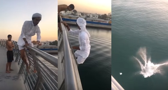 بالفيديو.. الشرطة تطيح بـ3 مراهقين لقفزهم من فوق جسر قناة دبي