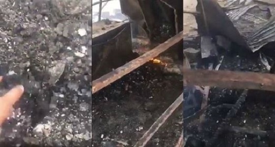 بالفيديو.. حريق ضخم في برج &#8221; زن &#8221; بدبي