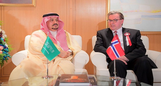 أمير منطقة الرياض يشرف حفل سفارة النرويج