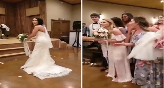 بالفيديو.. عروس تفاجأ صديقتها بهدية غير متوقعة في حفل زفافها