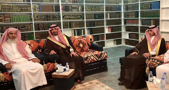 في زيارة له.. وزير الحرس الوطني يهنئ المفتي بقدوم رمضان