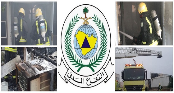 بالصور.. إخماد حريق ” ببركس ” دون أصابات في خميس مشيط