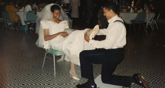 صورة من حفل زفاف ميشيل وباراك أوباما تثير إعجاب ملايين المتابعين