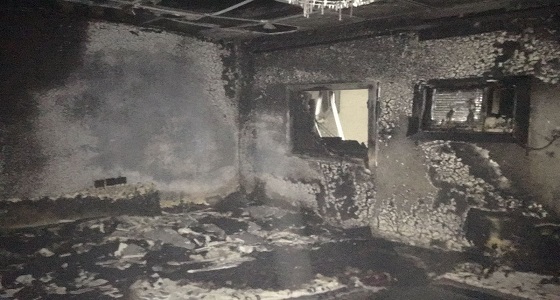 بالصور.. 5 إصابات في حريق منزل شعبي بحي الدويخلة