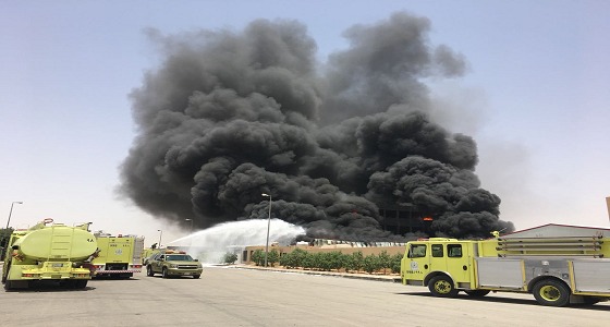 اندلاع حريق في مصنع لمواد الطلاء بالخرج.. ومدني الرياض يباشر
