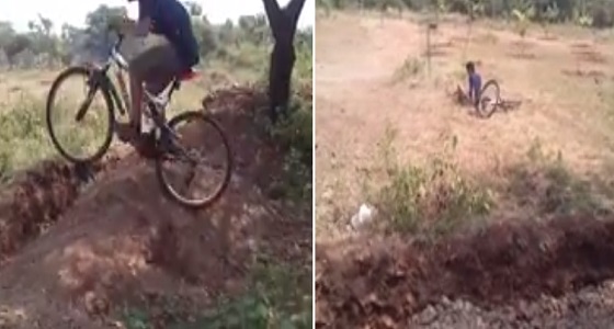 بالفيديو.. نهاية مروعة لشاب استعرض مهاراته في قيادة دراجة هوائية