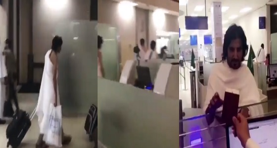 بالفيديو.. توافد المعتمرين القطريين إلى مطار جدة يفضح تنظيم الحمدين