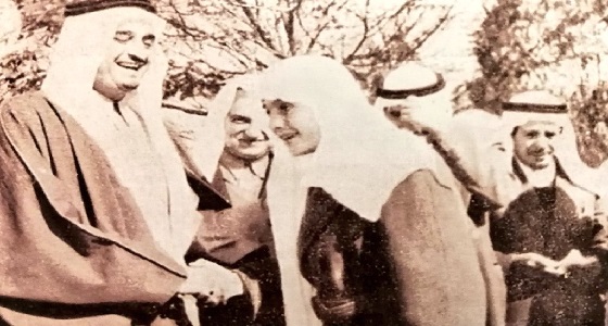 صورة نادرة للملك فهد وابنه الأمير فيصل قبل 60 عاما