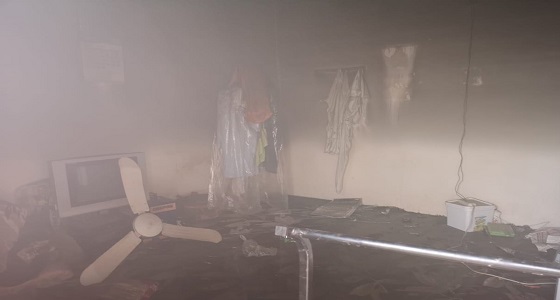 بالصور.. إخماد حريق بمنزل في الليث دون وقوع إصابات