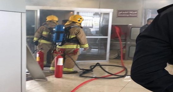 بالفيديو.. إندلاع حريق بمطار الكويت