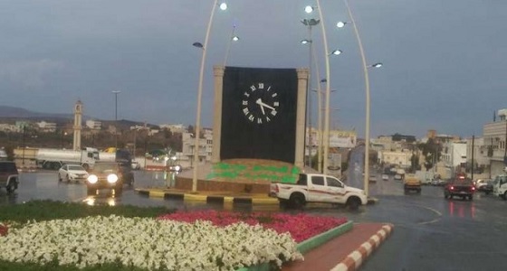 هطول أمطار على ظهران الجنوب