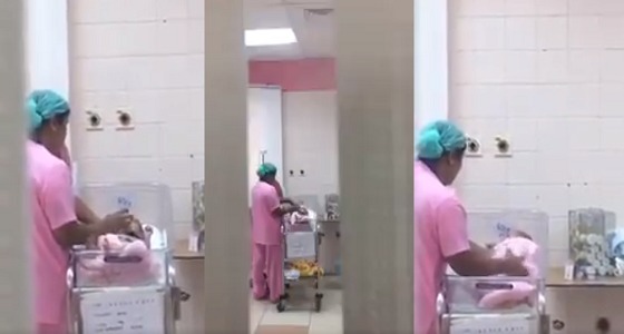 بالفيديو.. ممرضة تعنف &#8221; مولود &#8221; لإجباره على التوقف عن البكاء بأحد مستشفيات جازان