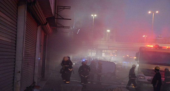 مدني جدة يخمد حريقا اندلع في مستودع للبلاستيك