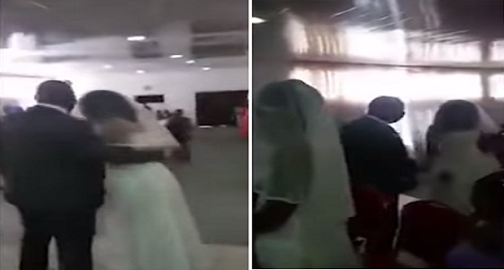 بالفيديو.. فتاة تلقن خطيبها درسا قاسيا في حفل زفافه على أخرى