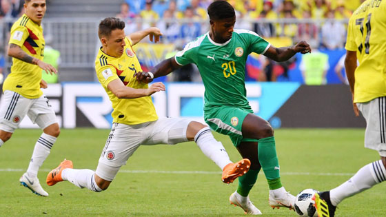 بالصور..كولومبيا تحطم الأمل الأخير للقارة السمراء بالفوز على السنغال