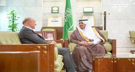أمير الرياض بالنيابة يستقبل سفير جمهورية ألمانيا لدى المملكة