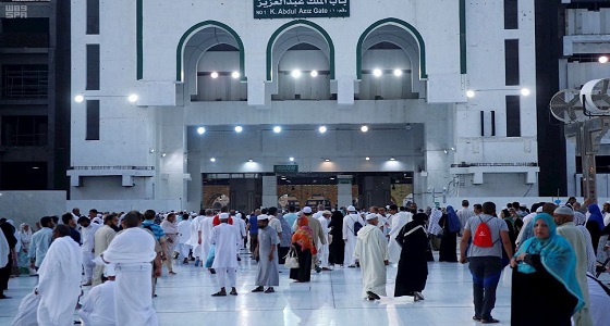 رئاسة الحرمين الشريفين تفتتح باب الملك عبدالعزيز