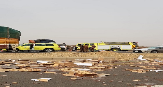 حادث مروري مروع على طريق الدرب- بيش