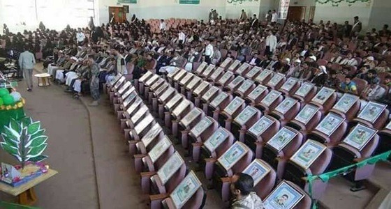 صورة..تخريج 55 طالبا في توابيت بعدما دفعهم الحوثي للموت