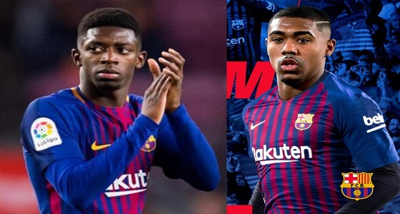 مالكوم يطيح بـ ” ديمبلي ” من صفوف برشلونة