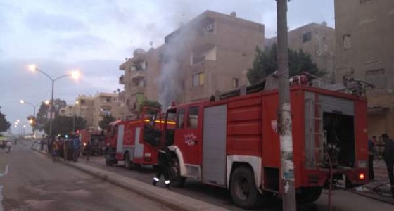 بالصور.. 3 مصابين في حريق أحد المستشفيات الجامعية بمصر