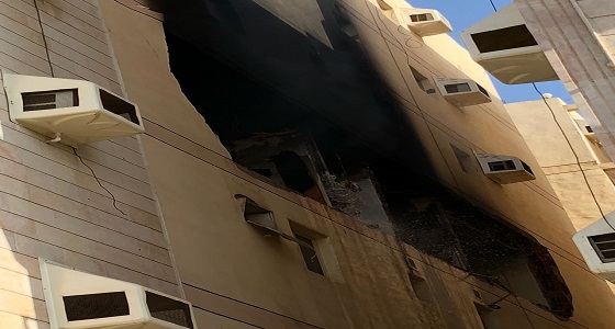 10 حالات اختناق إثر حريق شقة سكنية بجدة