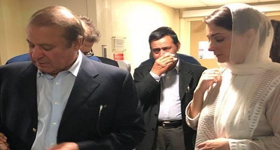 بالفيديو.. لحظة اعتقال رئيس وزراء باكستان السابق نواز شريف وابنته
