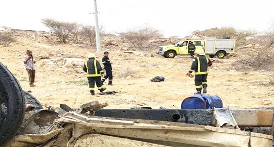 وفاة وإصابة شخصين إثر اصطدام مركبتين بـ ” بارق “