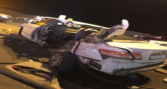 إصابة 11 شخصا في حادث تصادم عدة سيارات بمكة