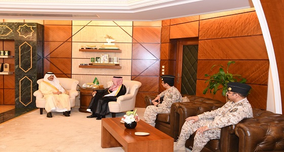 الأمير سعود بن نايف يستقبل مساعد وكيل الحرس الوطني بالقطاع الشرقي للجهاز العسكري